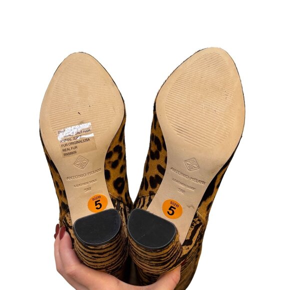 Antonio Melani Animal Print Knee-High Boots Size 5 New With Box - Picture 6 of 10